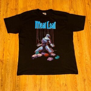 Single Stitch VTG 1993 MEATLOAF All My Sins Remembered Concert Graphic Tee XL